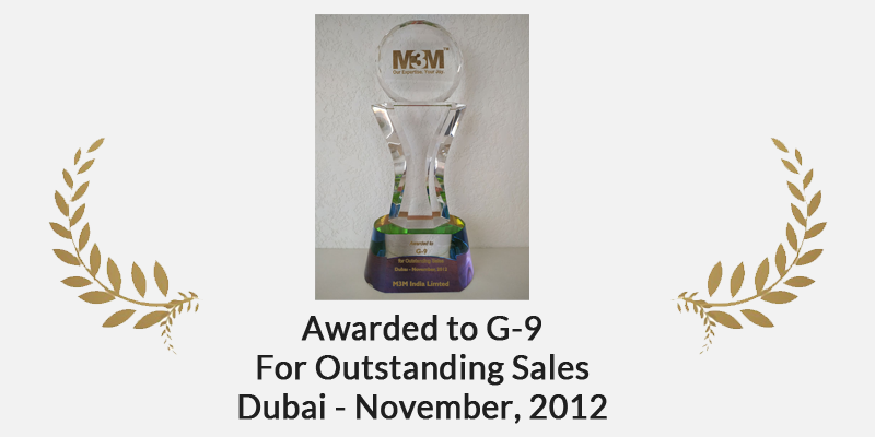 Awarded to G-9