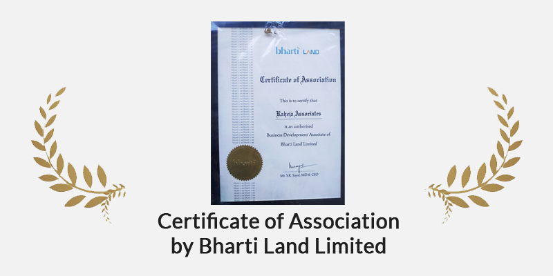 Certificate of Association by Bharti Land Limited